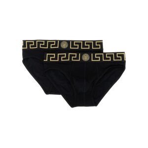 Versace Black Cotton Men's Briefs